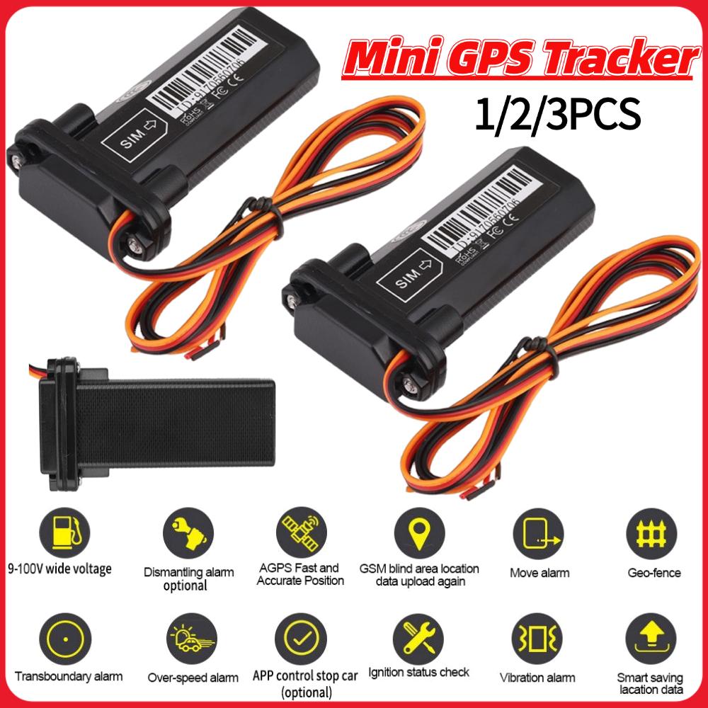 1/2/3 個車の GPS ロケーターリアルタイム追跡グローバルトラッカーユニバーサル車盗難防止 AGPS ロケーターオートバイ電気自動車用