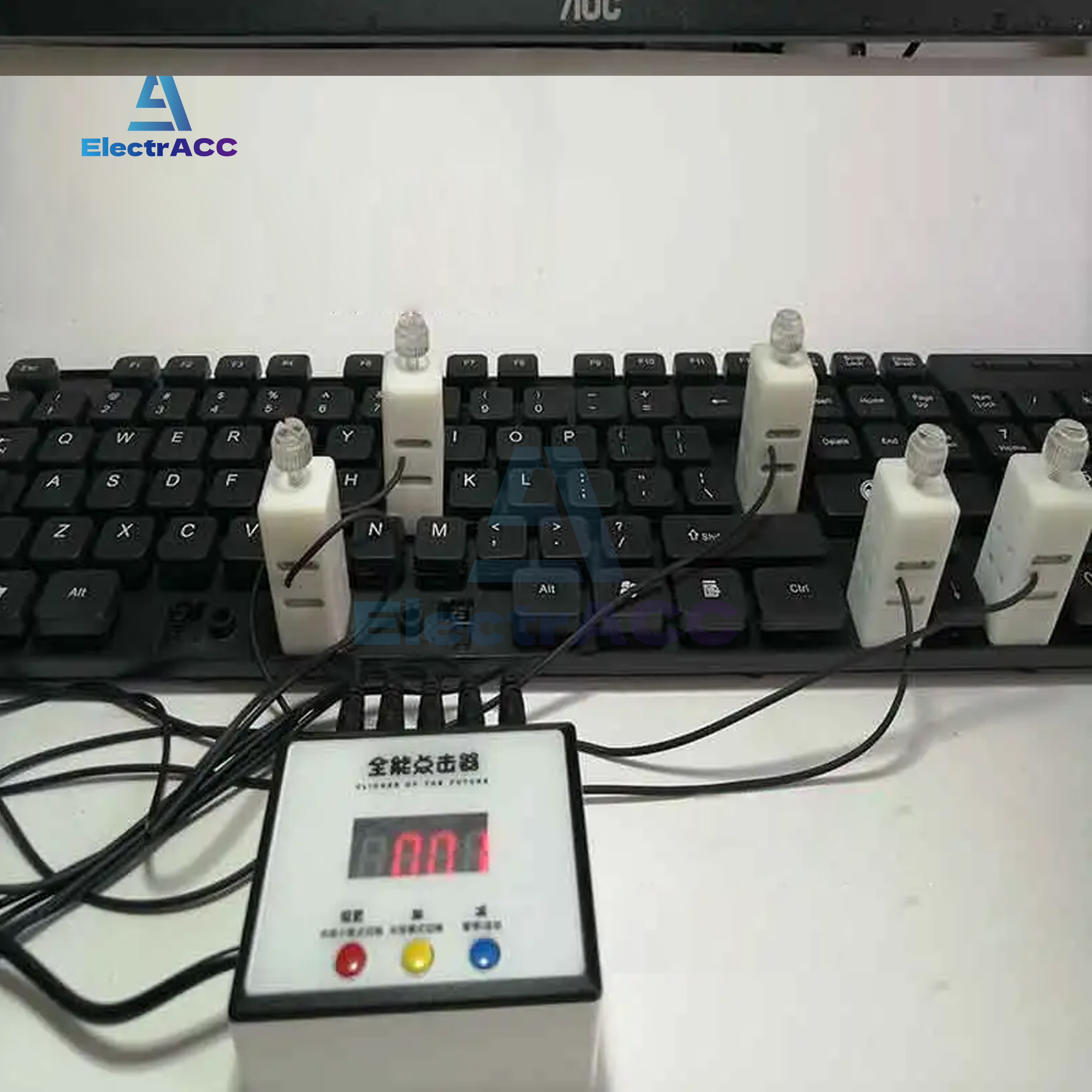 キーボード ミュート 物理クリッカー 1 台のマシン マルチチャンネル マニピュレータ 遅延作業 インテリジェント サイクル アシスタント マニュアル シミュレーション