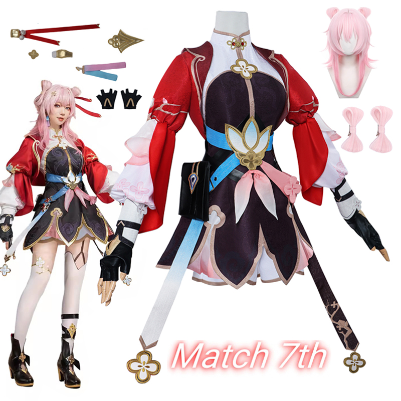 ゲーム Honkai: スターレール 3 月 7 日フルセットコスプレ衣装制服ドレスとアクセサリー女性ガールハロウィンカーニバルスーツ