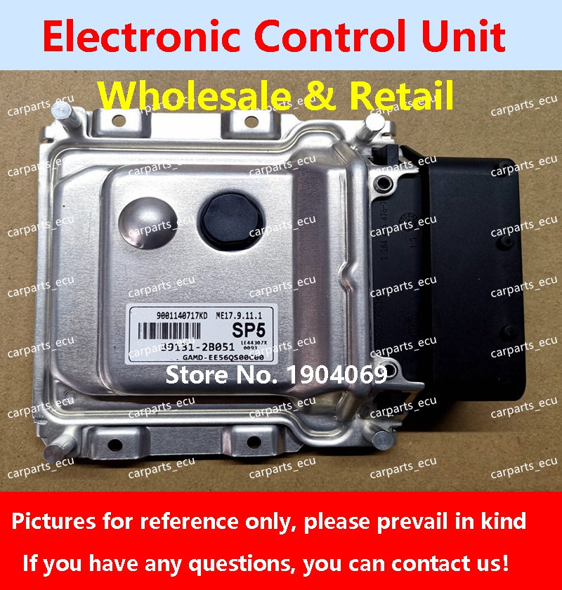 39128-2BAB4 G533/39117-2BAB4 G514 ヒュンダイエラントラ車のエンジンコンピュータボード/ECU/ME17.9.11.1 39131-2B051 SP5/39130-2B440 G51