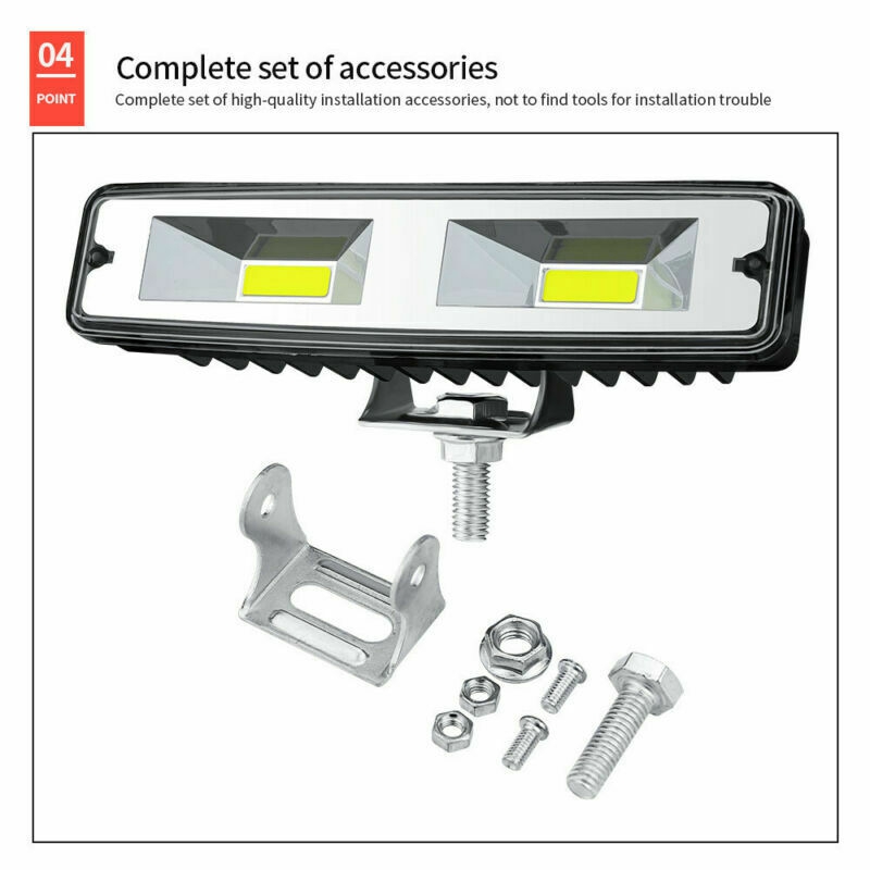 T-Top-Rated-48 ワット 6 インチ LED ワークライトバースポットフラッドランプオフロードドライビングフォグ 4WD ジープトラック ATV SUV UTE ボート用