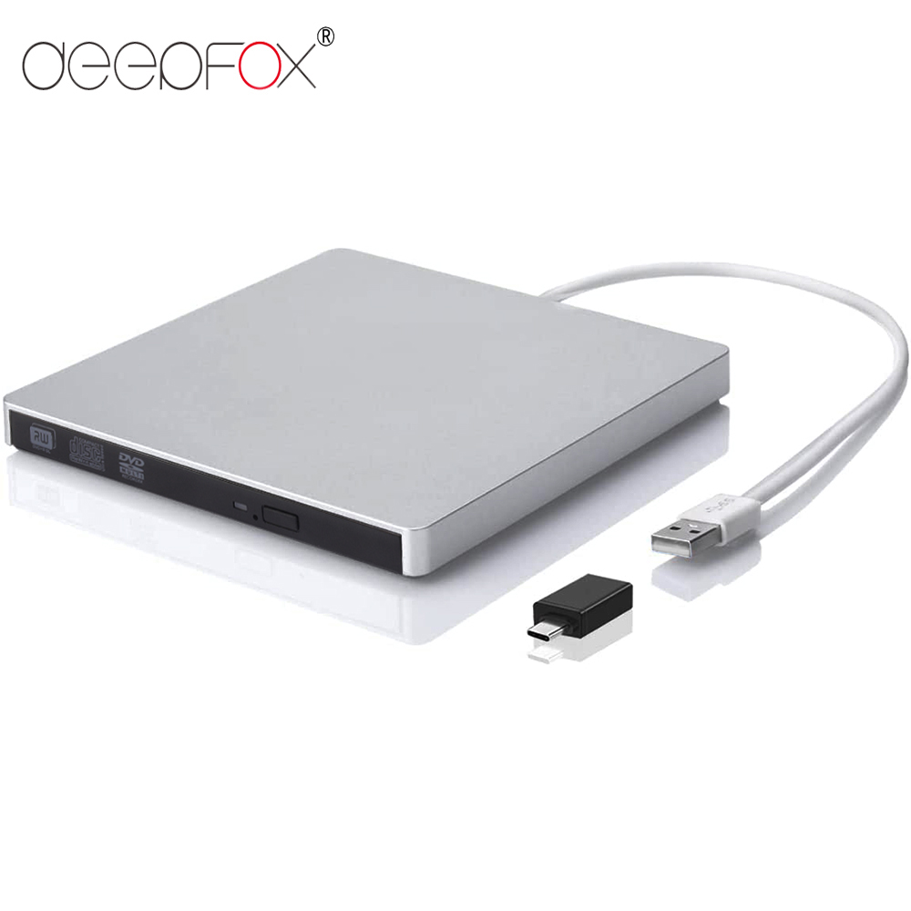 スリム外部 DVD RW CD ライタードライブバーナー USB/Type-C 3.0 リーダープレーヤー光学ドライブラップトップ PC 用 Dvd バーナー Dvd Portatil