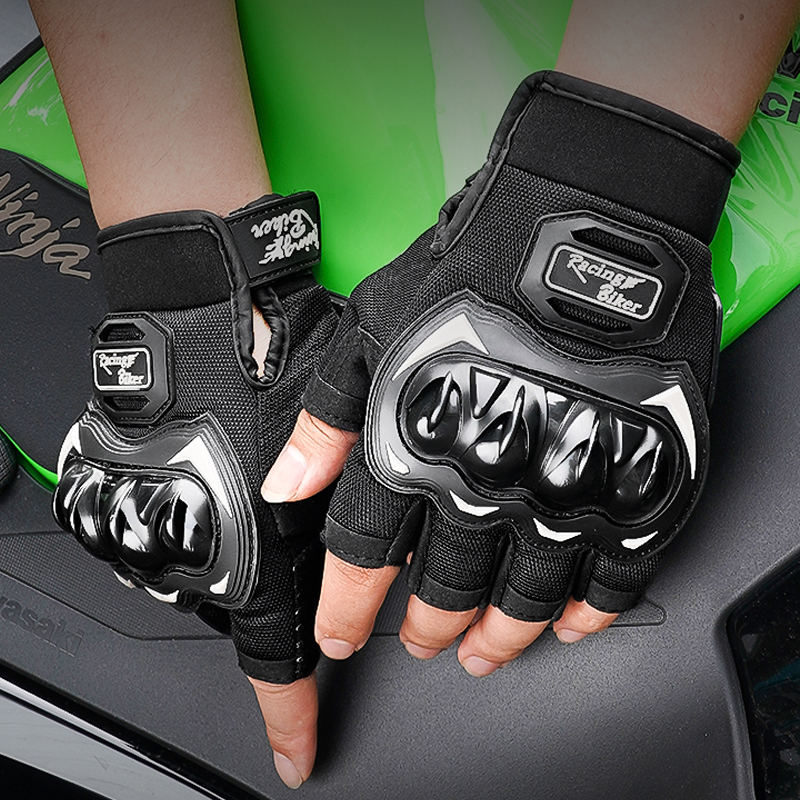TDGO 夏オートバイ手袋ハーフフィンガー通気性モーターサイクリスト手袋 ATV MTB サイクリング手袋落下防止パームガードモト