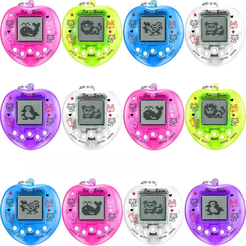 仮想ペットキーホルダー子供用電子デジタルペットクリスマスレトロ携帯ゲーム機誕生日ギフトパーティー用マルチカラー