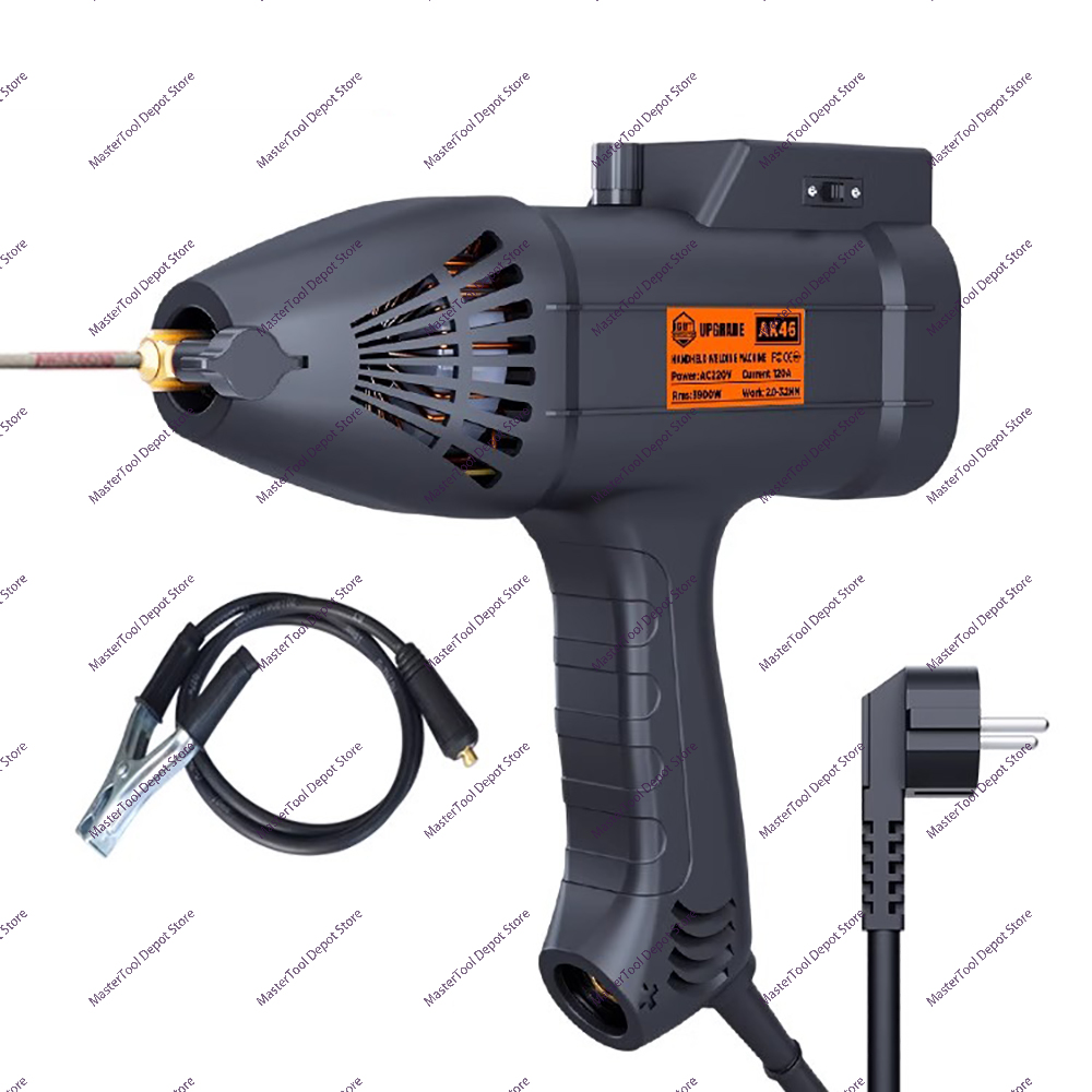 AC 220V ハンドヘルド電気溶接機ポータブル産業金属溶接機 3.9KW アース線付き
