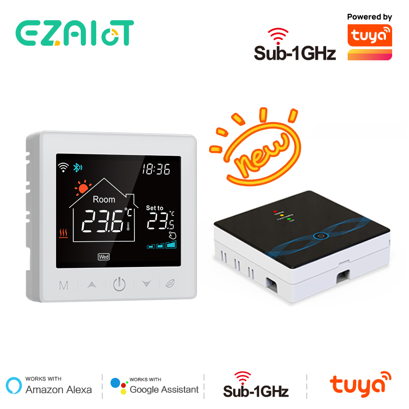 EZAIoT 暖かい床サーモスタット ワイヤレス WiFi 温度調節器 ガスボイラー加熱コントローラー Tuya スマート Alexa Google ホーム用