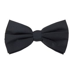 Casino and Poker Dealer Clip-On Bow Tie Formal Black Party Decoration