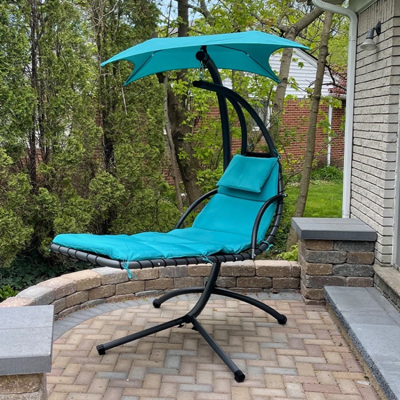2026 Zoshine Comfortable Hanging Lounger Patio Swing Chair With Canopy For Outdoor Relaxation