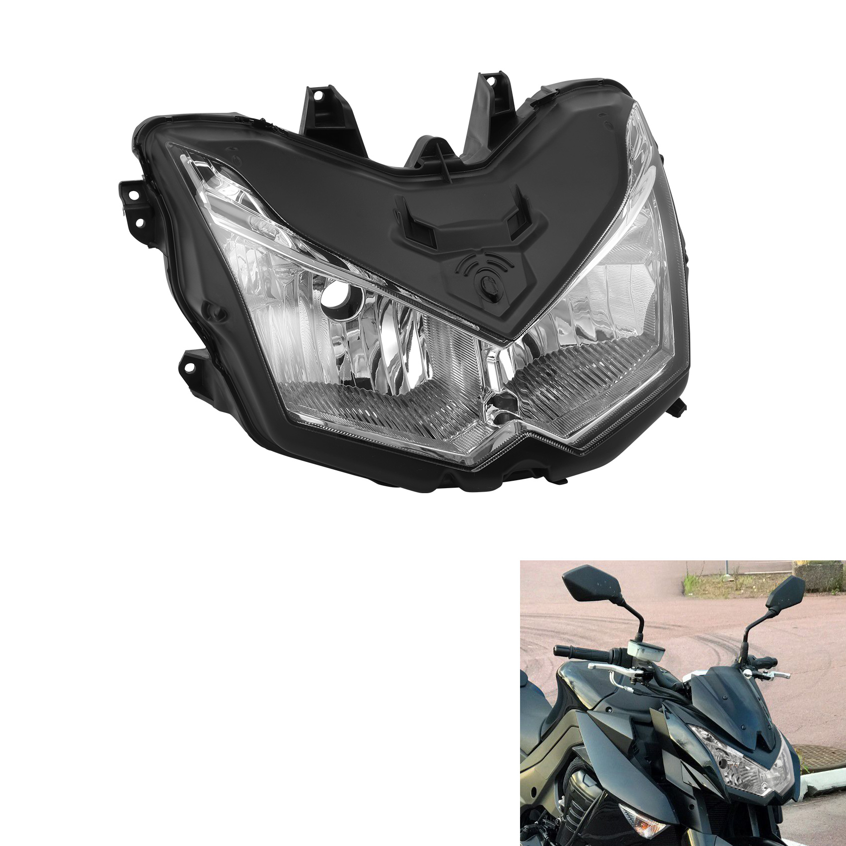 フロントヘッドライトヘッドランプアセンブリカワサキ Z1000 2010 2011 2012 2013 オートバイ用