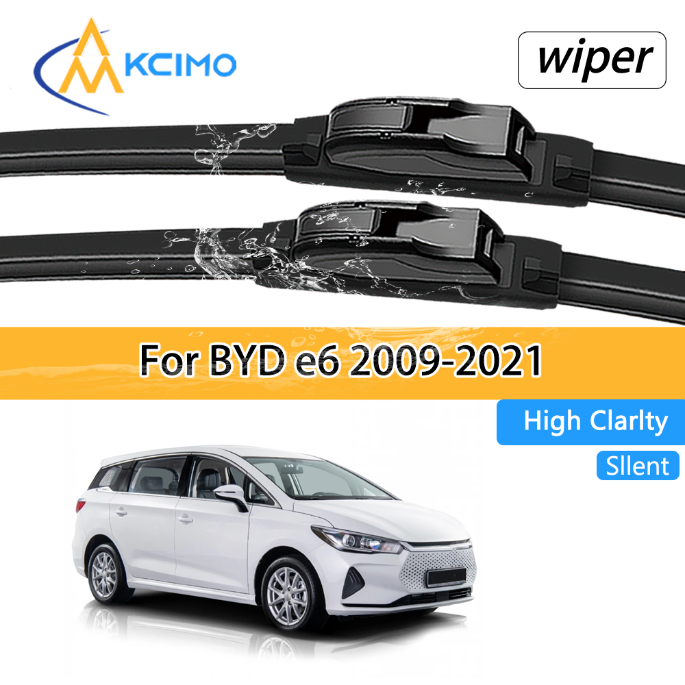 BYD e6 2009-2021 2010 2011 車プレミアムフロントガラスワイパーブレード静かで耐久性のある全天候型自動窓アクセサリー