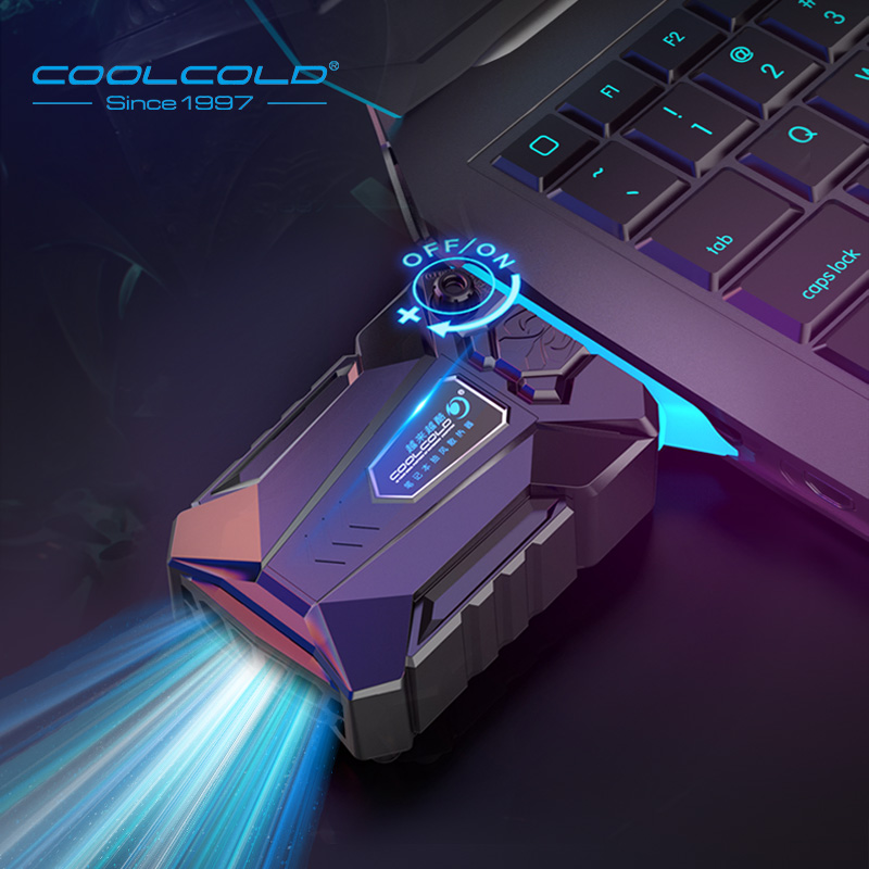 COOLCOLD 真空ポータブルラップトップクーラー USB 空気クーラー外部抽出冷却ファンノートブック 15 15.6 17 インチのラップトップ用