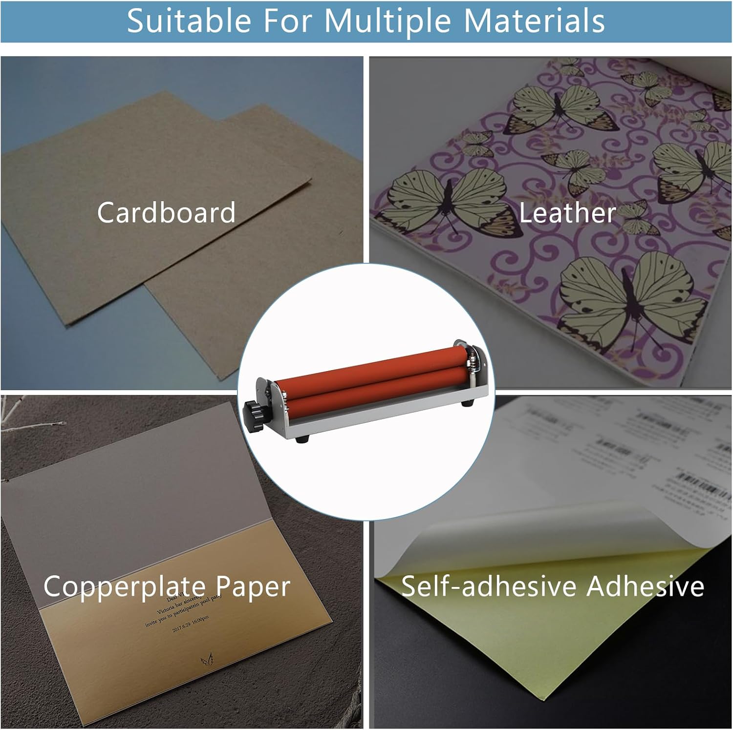12 Inch Manual Cold Roll Laminator, Portable Small A4 Cold Laminating Machine for Photo Picture Document Card Lamination Cover