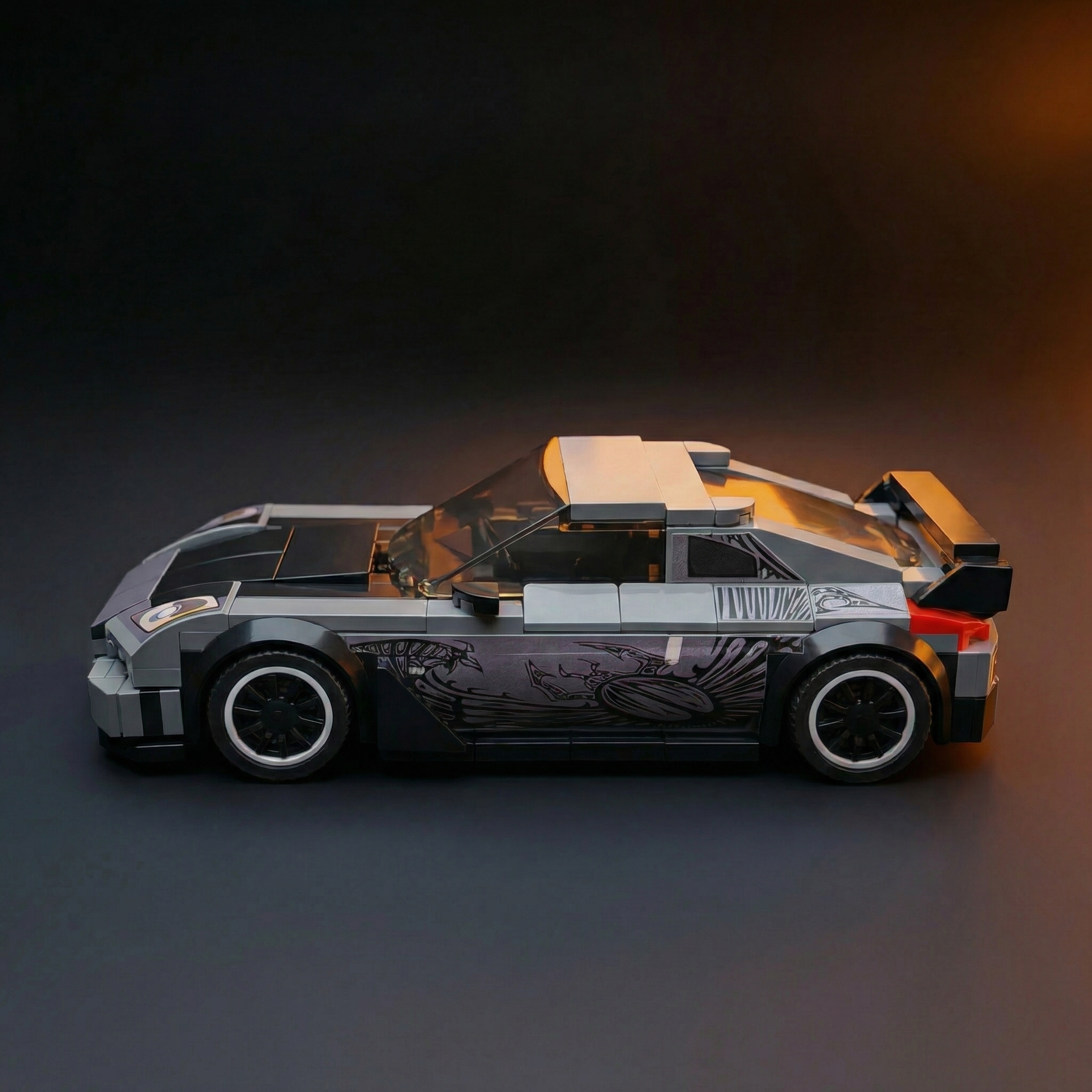 291 個猛烈な東京ドリフトビルディングブロック MOC タカシの 2002/03 フェアレディ Z (Z33) 350Z ベールサイドレンガのおもちゃ大人のギフト