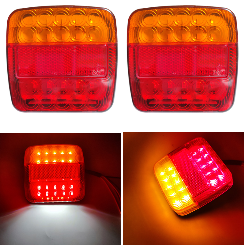 26LED 12V 防水耐久性のあるナンバープレート車のトラック LED リアテールライト警告灯ランプトレーラーキャラバン用