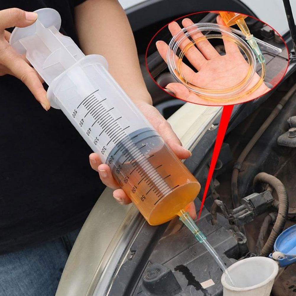 車のシリンジオイルポンププラスチック注射器大工業用オイルチューブ容量ニードル多機能ポンプ 500 ミリリットル