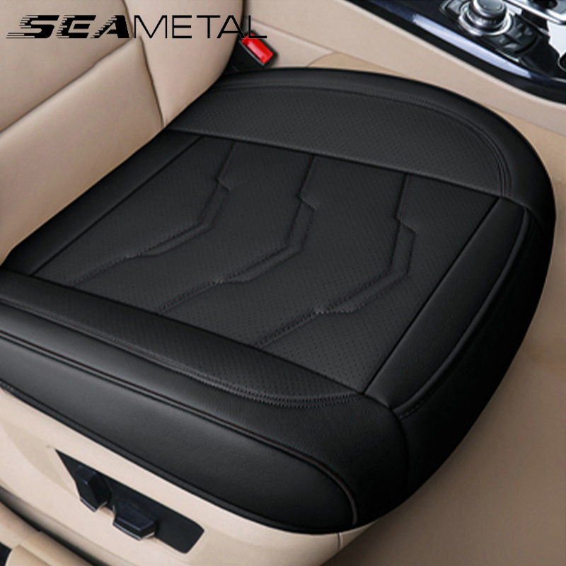 SEAMETAL Pu レザーカーシートカバーインテリア 5 人乗りクッションプロテクターユニバーサル四季自動車シートカバーアクセサリー