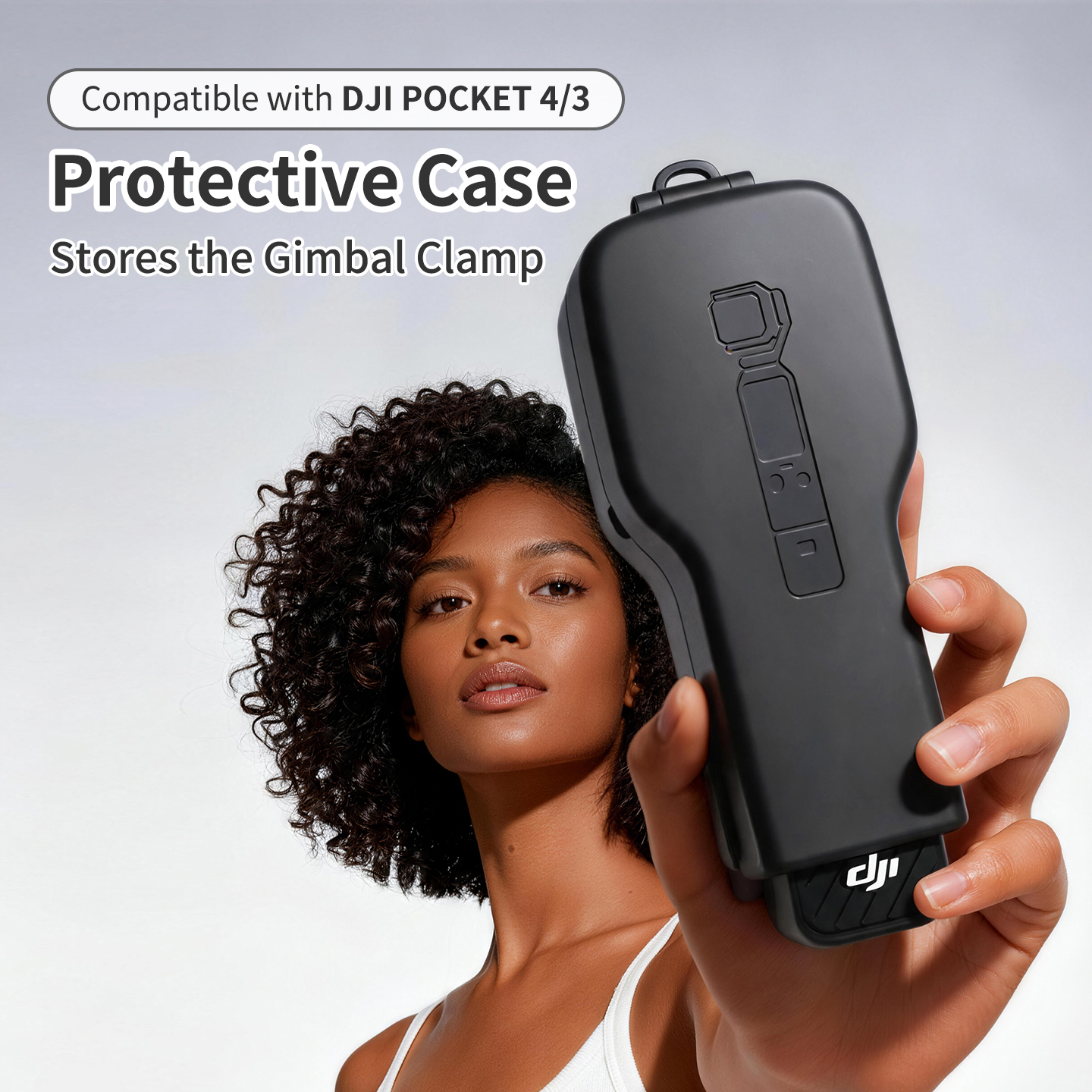 DJI Osmo Pocket 4用ハードシェルケース フルボディ保護カバー レンズ付き