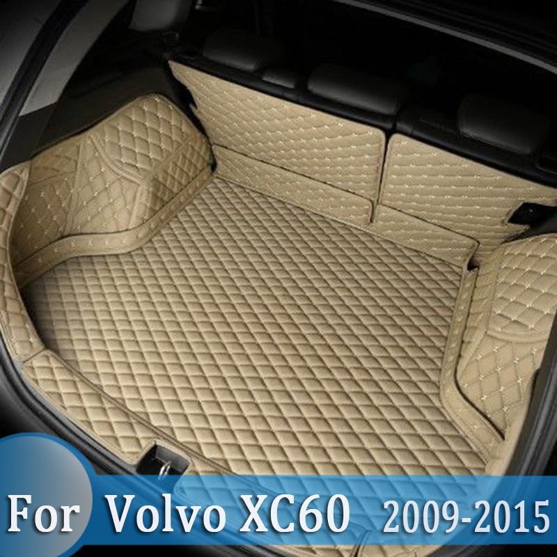 車のトランクマットボルボ XC60 2009 2010 2011 2012 2013 2014 2015 カーゴライナーカーペットインテリアアクセサリーカバー