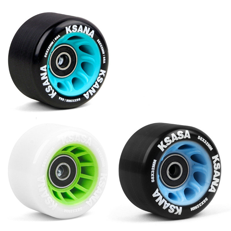 Double-row Roller Skates Speed Wheels Skating Shoes for Skating Four-wheel Roller Skates Skateboard Wheels Fishboard Wheels
