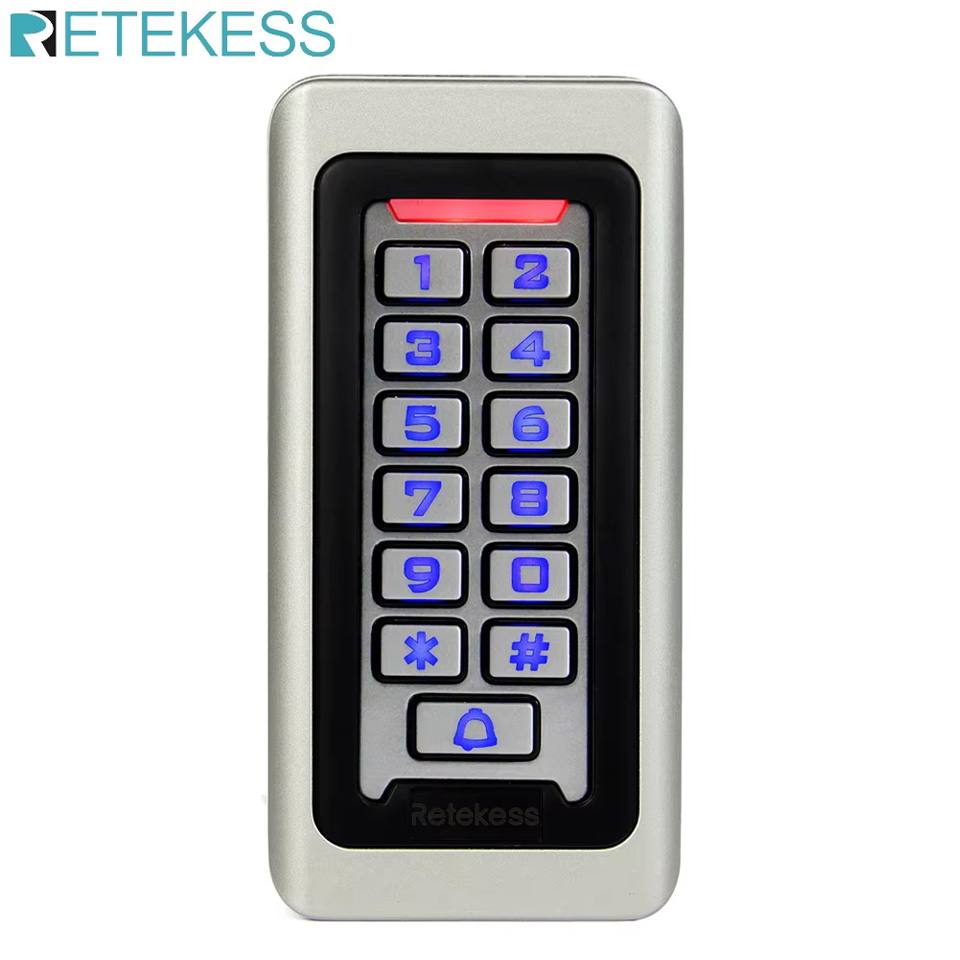 RETEKESS T-AC03 Rfid ドア アクセス コントロール システム IP68 防水キーパッド近接カード スタンドアロン 2000 ユーザー