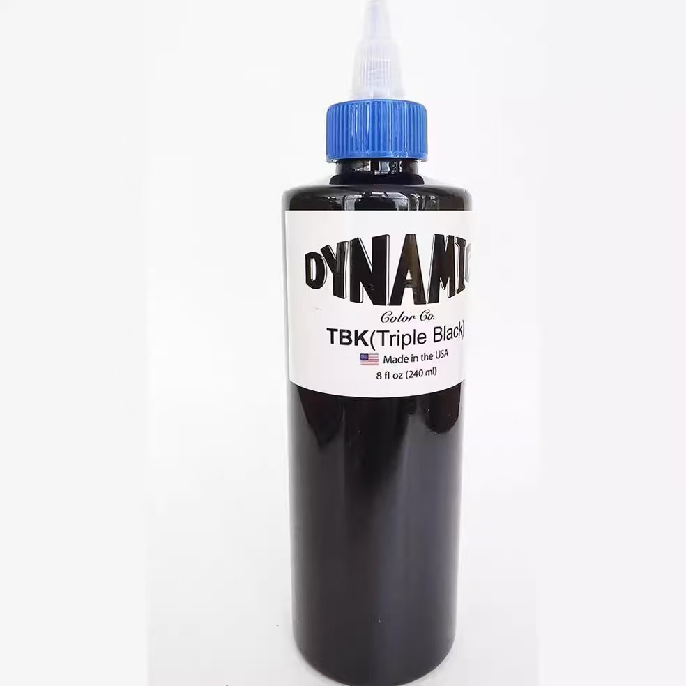 タトゥーインク 8オンス (240ml) メイクアップスタジオ 初心者向け シリコーンレザー 練習用 黒用品 プロフェッショナル 公式顔料