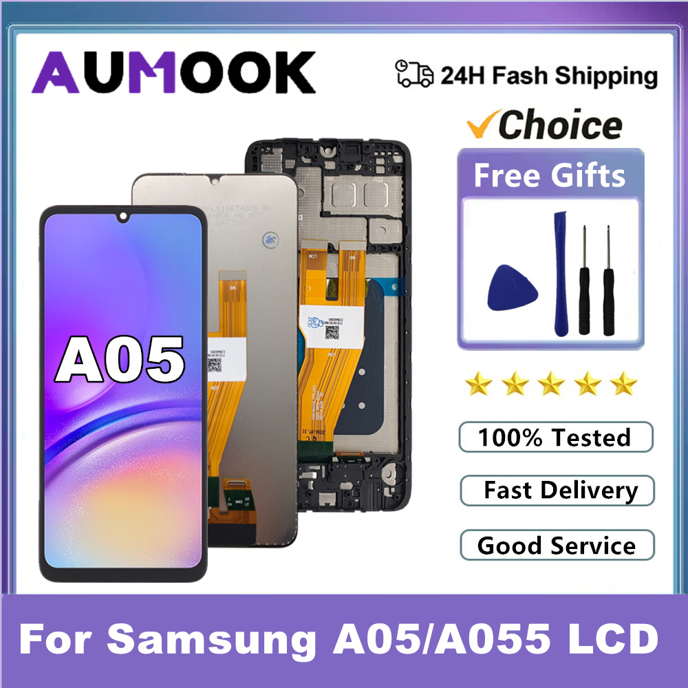 6.7 "A05 液晶スクリーンサムスンギャラクシー A05 A055 液晶ディスプレイタッチスクリーンデジタイザサムスン A05 液晶 A055M A055F/DS A055M/DS