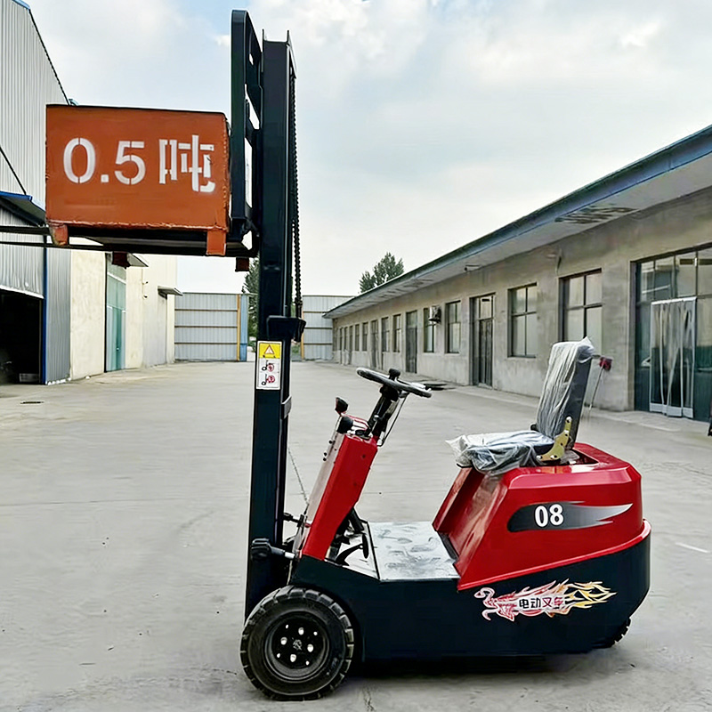 売れ筋のカスタマイズされたミニ電動フォークリフト 0.8 トン 1 トン 2 トン高負荷の積み降ろしフォークリフト、短納期