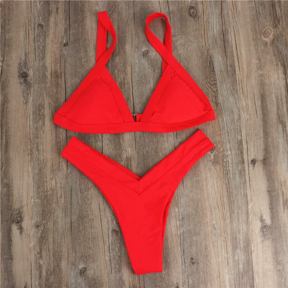 Sexy Bikini Tangas Push Up Swimsuit Triangle Swimwear Two Piece Y2K Beach Outfits Women Summer Suit Swimming Bikinis Set Biquini