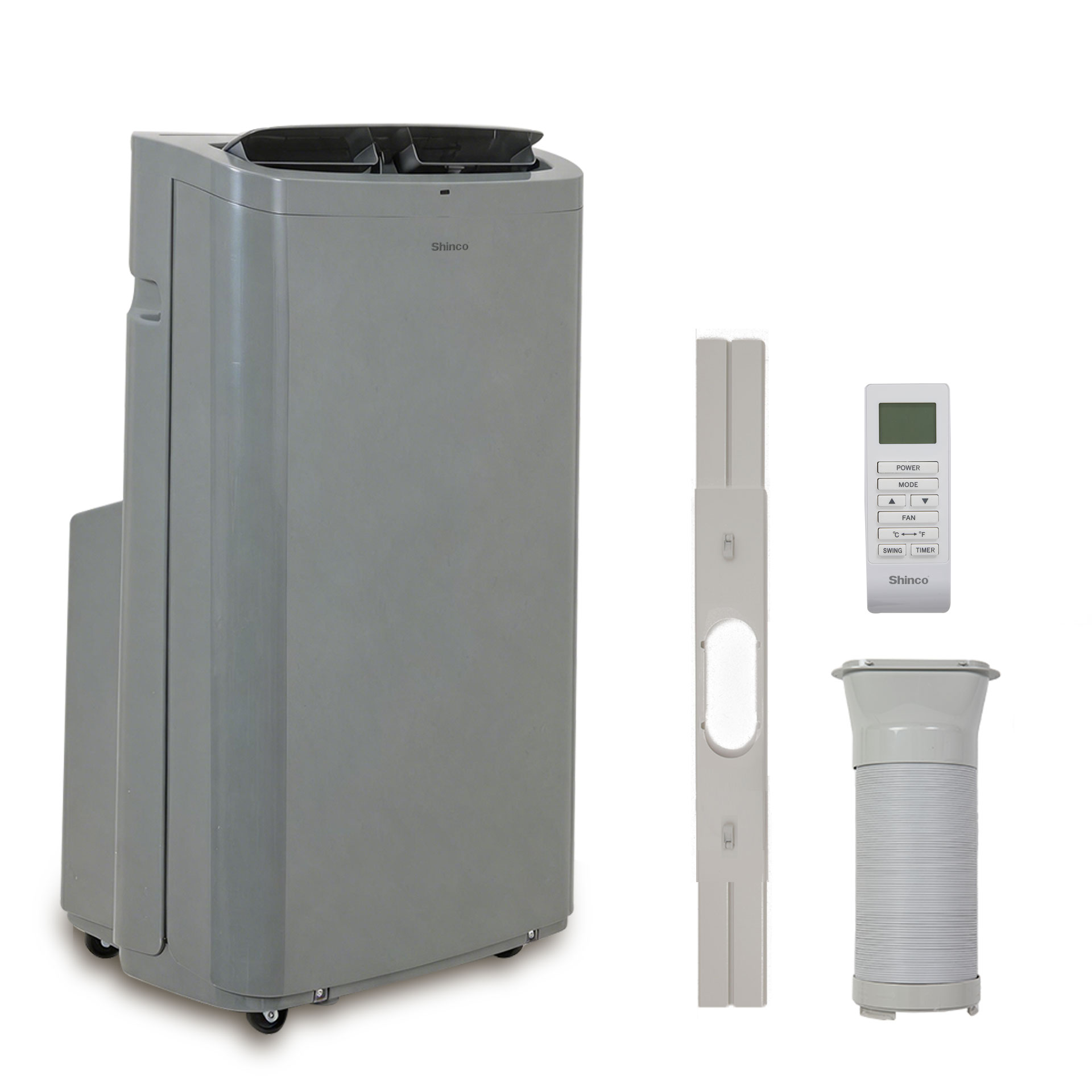 Shinco 14,000 BTU ポータブル エアコン (最大 700 平方メートルのヒーター付き) Ft、AC ヒーターコンボウィンドウユニット、除湿器付きポータブル AC ユニット