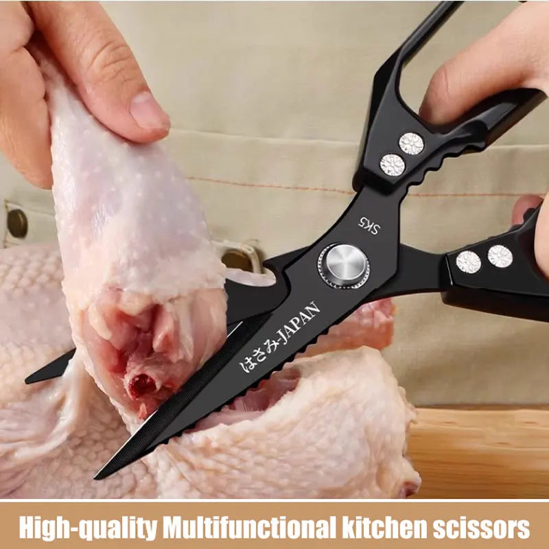 高品質多機能キッチンはさみ鶏の骨はさみ魚の鱗スクレーパー栓抜きクルミクリップ包丁