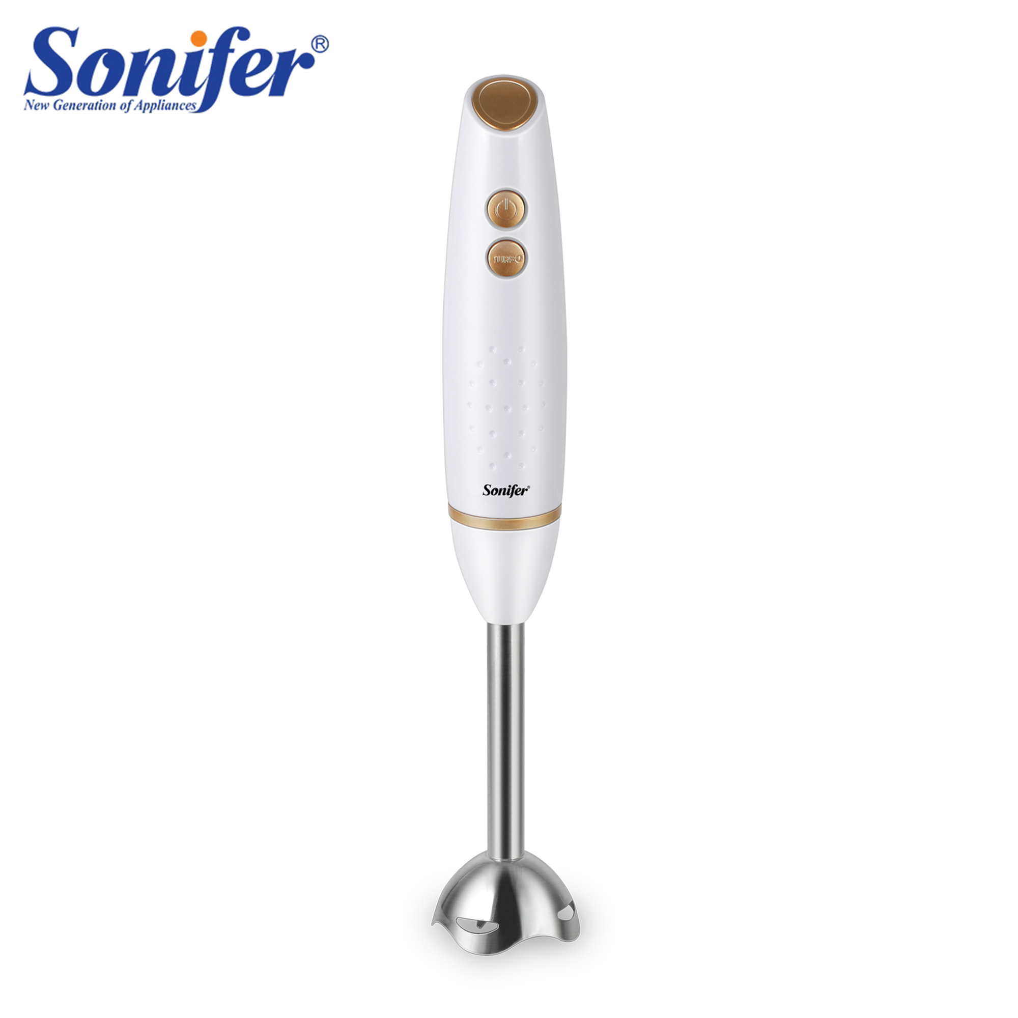 Sonifer 浸漬ブレンダー電動ハンドブレンダー 200 W 取り外し可能なベースチョッパー付きジュースジャムクラッシュアイス用