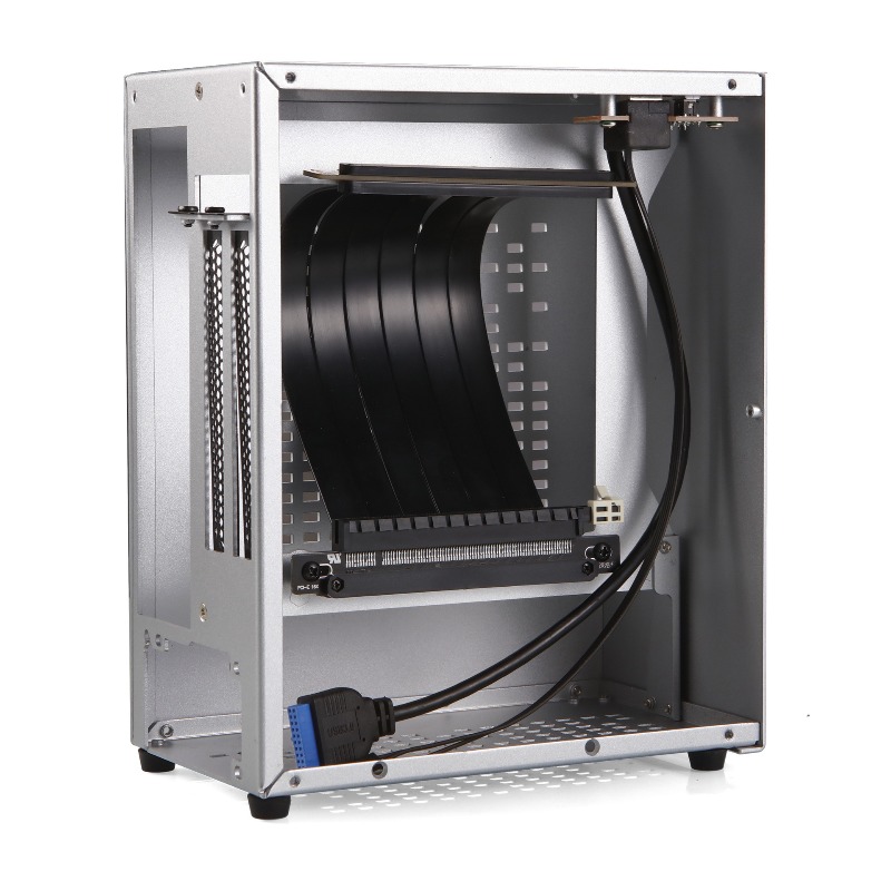 SKTC A07 4.3L Mini ITX アルミニウムケース、フレックス 1U PSU サポート、170mm GPU