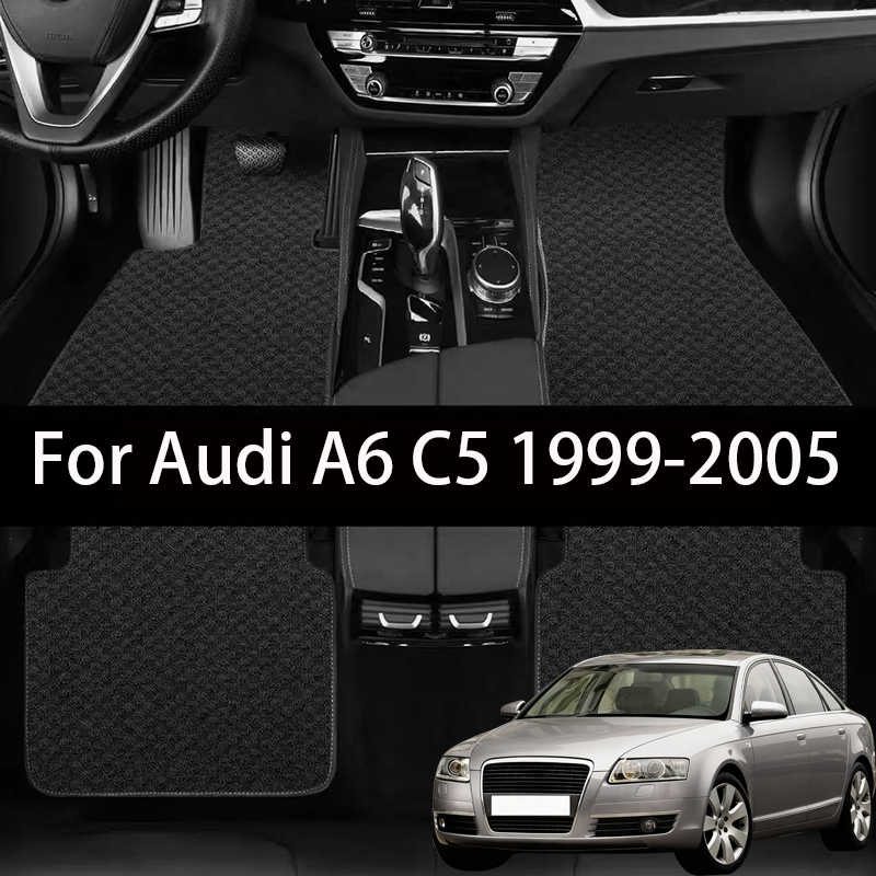カスタムフィット車のフロアマットアウディ A6 C5 C6 C7 C8 アバント 1999 2004 2009 2014 2019 2024 2026 フルセットオートインテリアアクセサリー