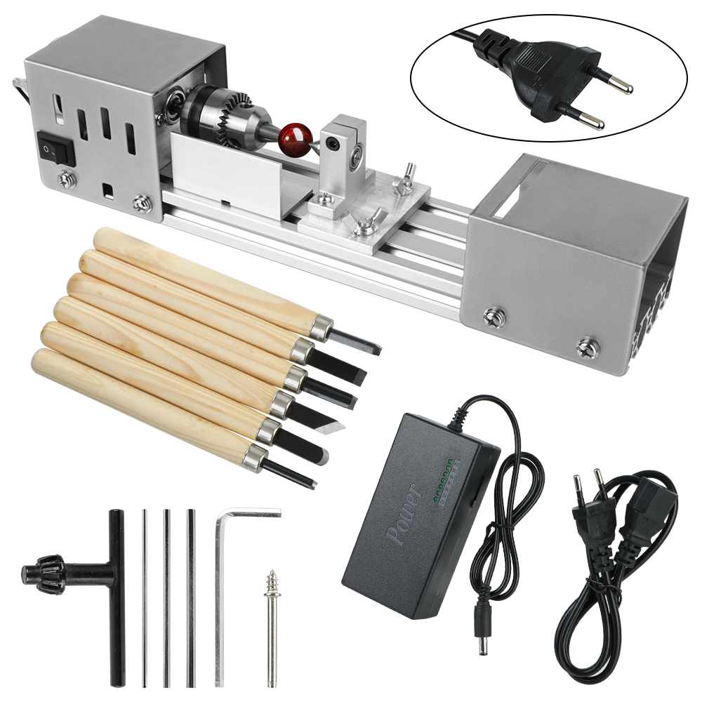 ミニ木工旋盤機ロータリーツールミニチュア仏パール旋盤 12-24V DIY 木工仏パール研削研磨