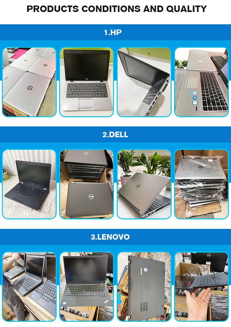メーカー I3 I5 I7 12 13 14 15 インチ卸売ドバイ中古中古ラップトップ ゲーム英国米国日本で販売用