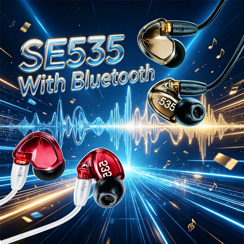 2026 ブランドヘッドフォン SE535 イヤホン Hi-Fi ステレオノイズキャンセリング 3.5 ミリメートル SE535 インイヤーイヤホン Detchabl ワイヤーヘッドセットとボックス