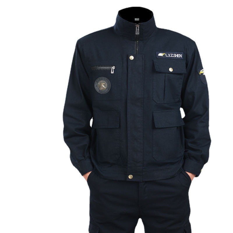 紳士作業服セット、耐熱作業服、建設現場労働保護服、機械修理溶接スーツ