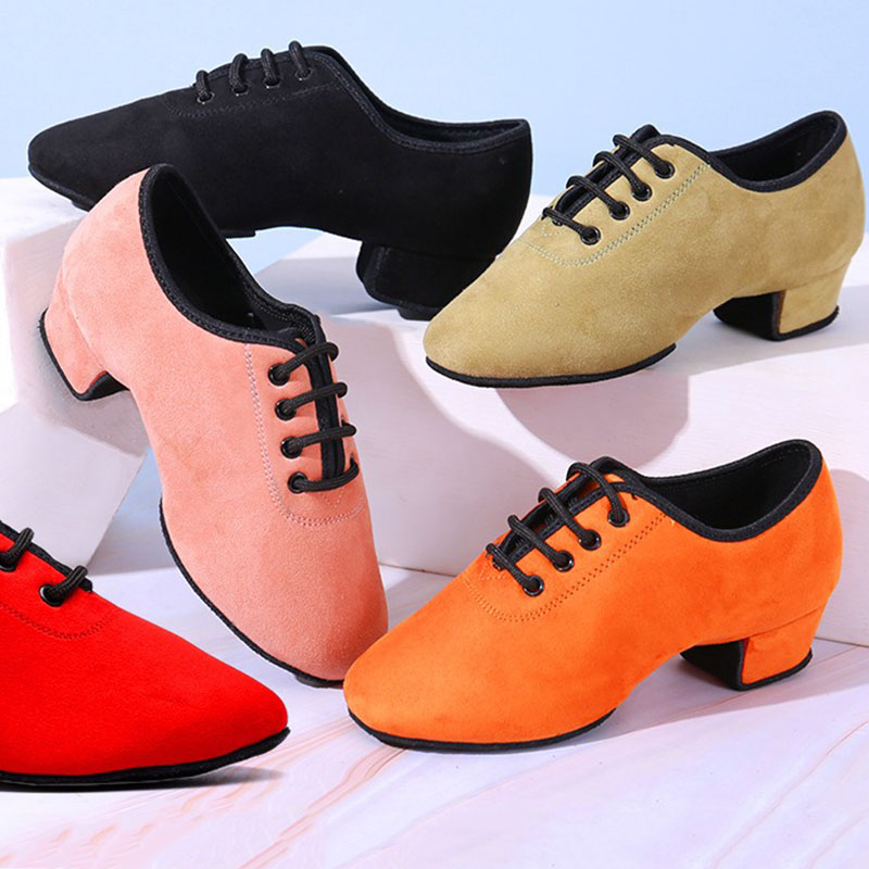 Men Women Latin Dance Shoes Soft Indoor Modern Ballroom Dancing Shoes Color Exercise Shoes Leather Children Dance Sneakers
