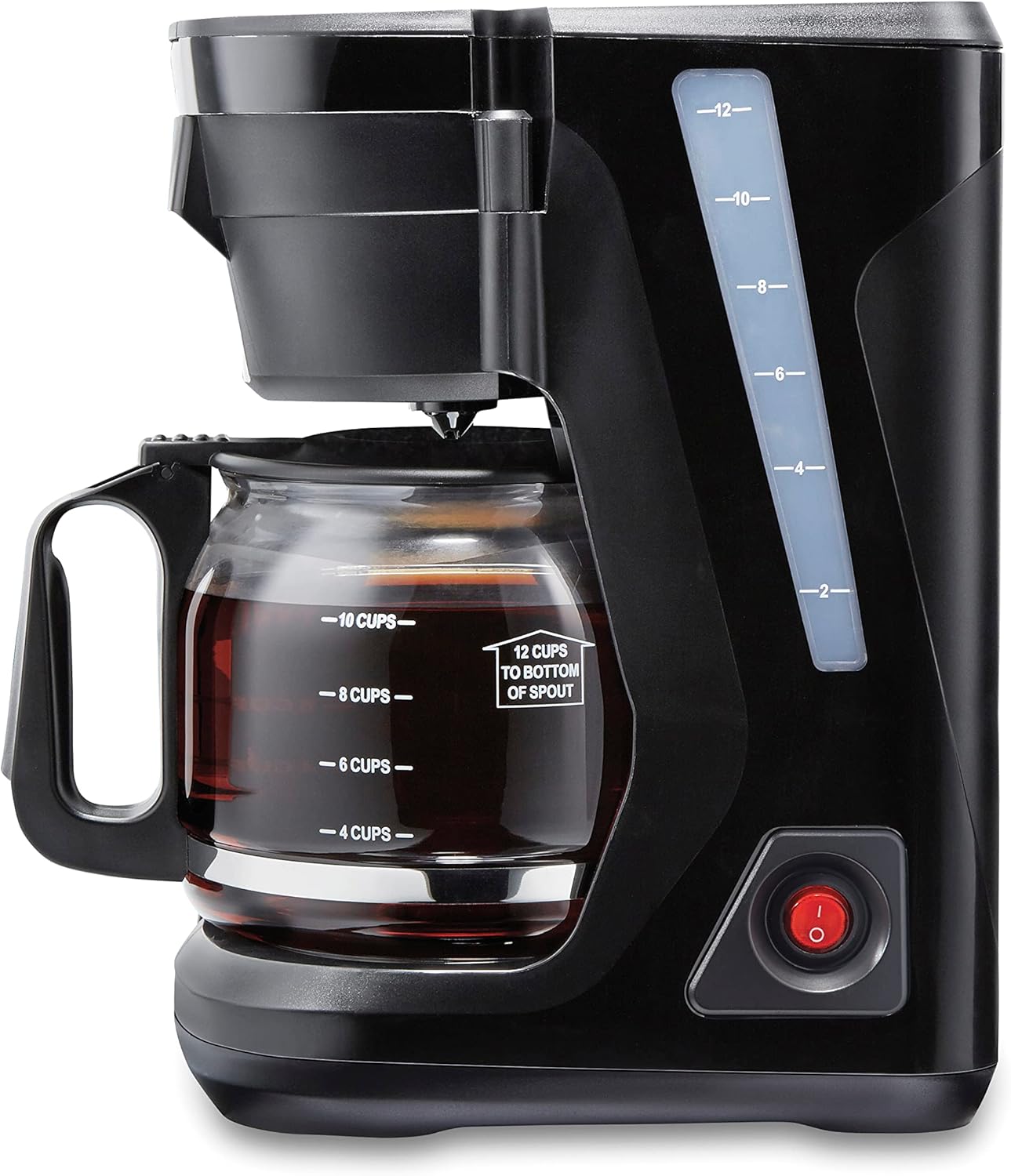 FrontFill ドリップコーヒーメーカー、12 カップガラスカラフェ、シルバー (43680PS)