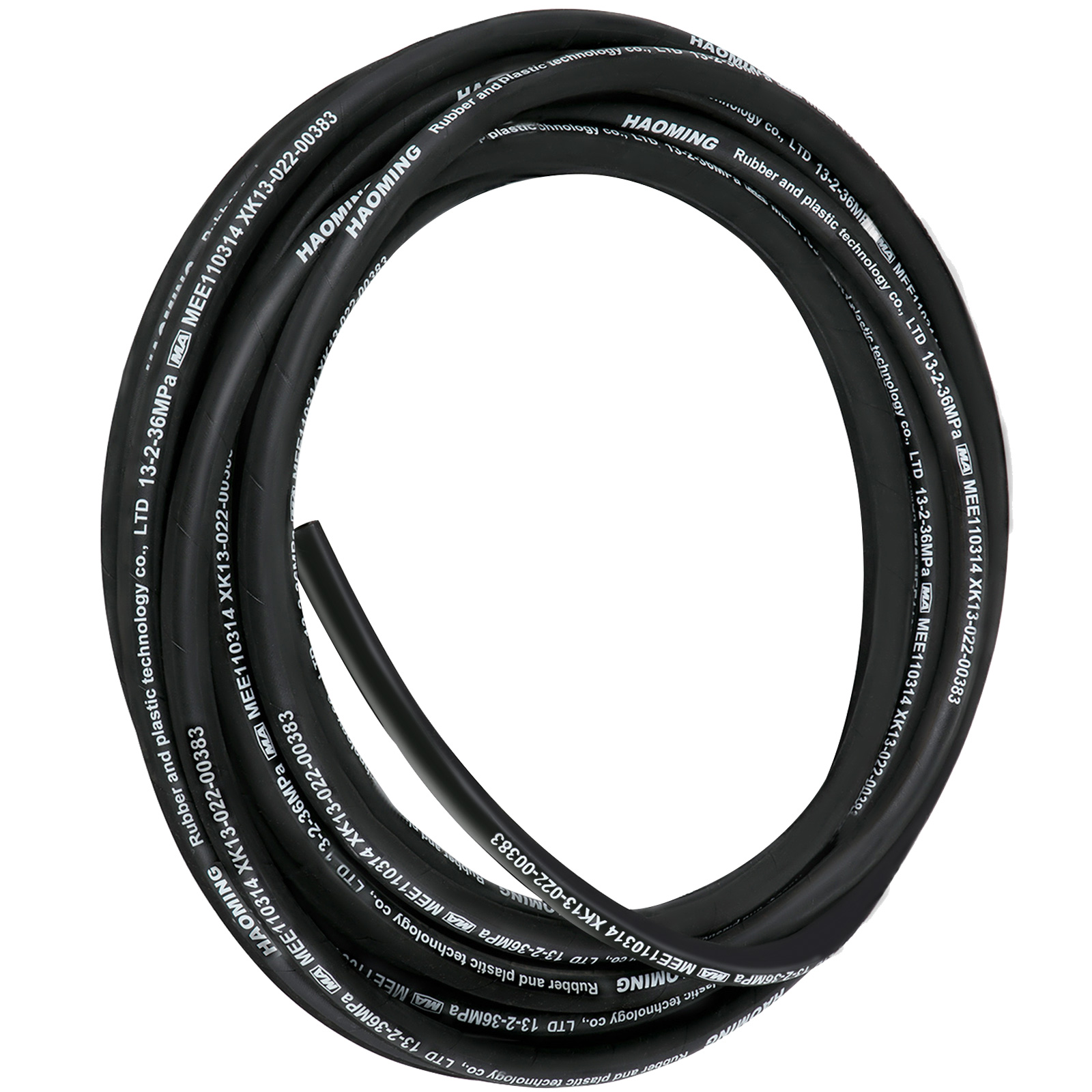SucceBuy 高圧油圧ホース 50 /328 フィート 長さ 5000 PSI 最大圧力ゴムオイルホース 車 トラック トラクター 小型エンジン用