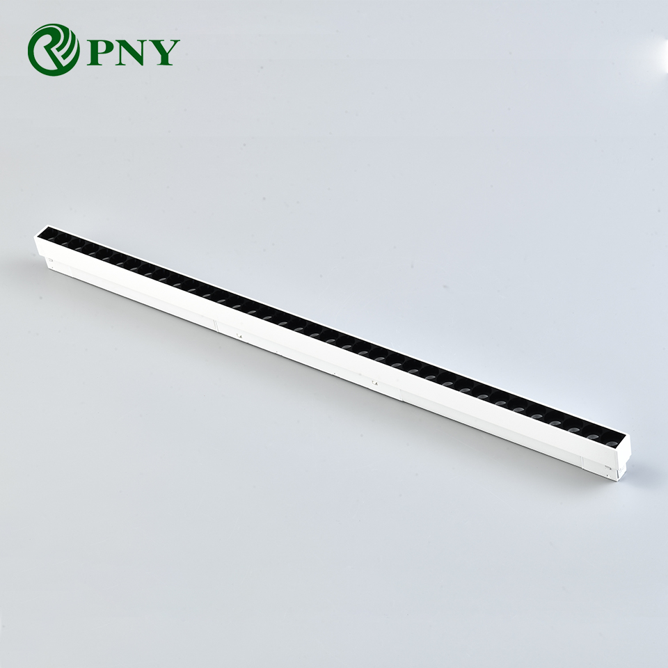 PNY ホワイト LED 磁気トラックライト 12 ワット 18 ワット 24 ワット 36 ワットスマートホーム DALI Tuya Zigbee 48v 凹型ロングマグネットレールグリルランプ