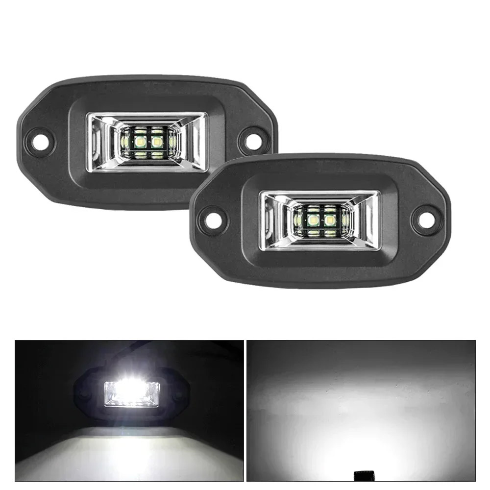 4 インチ LED ワークライトバー凹型マウント LED フラッドライトドライビングフォグライト 4X4 オフロードジープ SUV UTV ボートオートバイ用