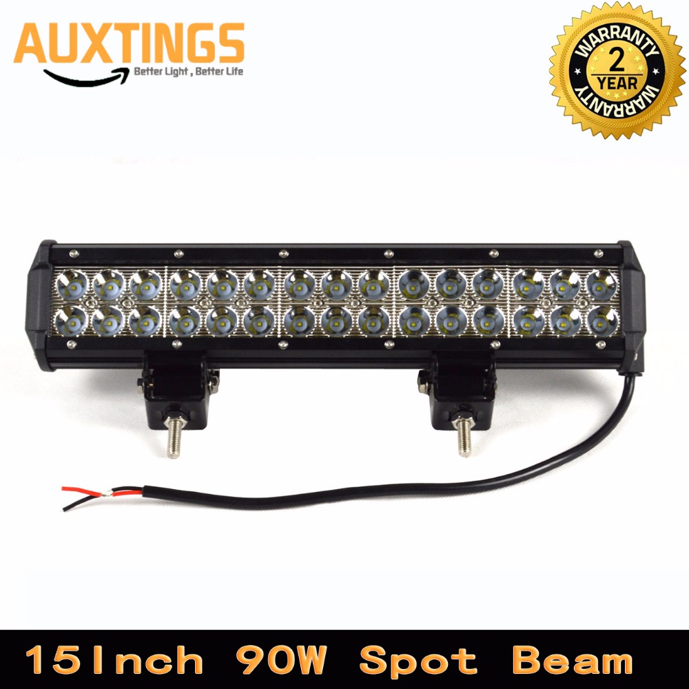 送料税ドイツ在庫 4x4 ライト 15 インチ 90 ワットコンボビーム LED ドライビングライト 12v LED ライトバー自動 LED 作業灯