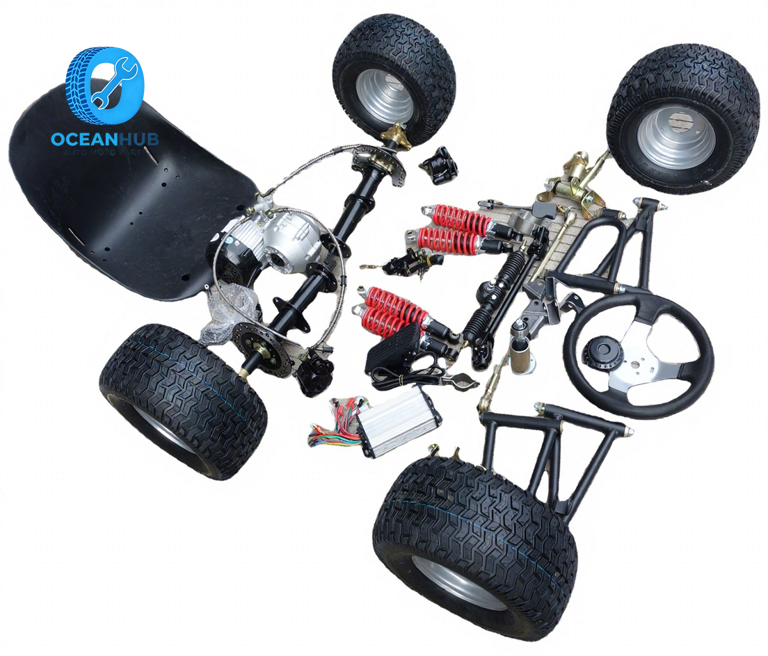 2 ストローク オフロード電動クレイジー カート ゴーカート変換キット ATV フレーム フルセット エンジン付き 大人用 販売