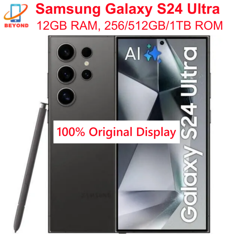サムスンギャラクシー S24 ウルトラ 5 グラム S928U1 S928B S928N S9280 6.8 "ROM 256/512GB/1TB RAM 12GB Snapdragon NFC オリジナル AI 携帯電話