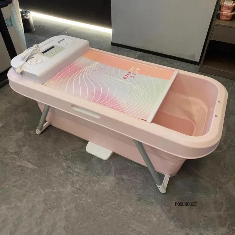 自動折りたたみ式スパ浴槽加熱スチームポータブルフルボディ家庭用大人快適