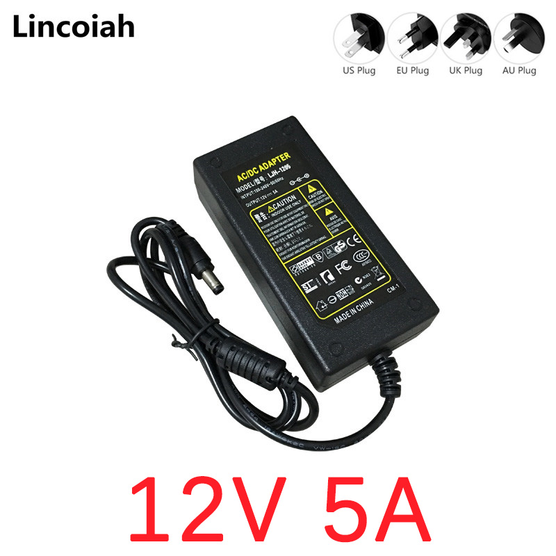 12V 5A 電源アダプタ充電器 Monit 永諾 YN600L、YN300III、YN360、YN600RGB、YN300AIR、YN600AIR、YN-600II Godox Viltrox スイッチング