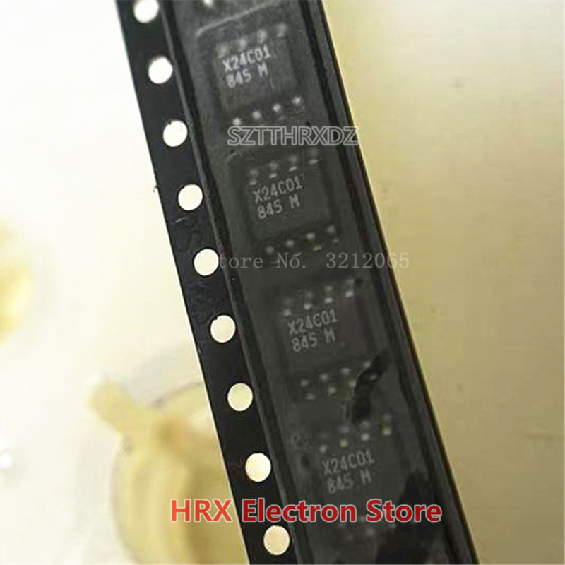 100% 新オリジナル X24C01 X24C01S SMT SOP-8 メモリ IC 10 ピース/ロット