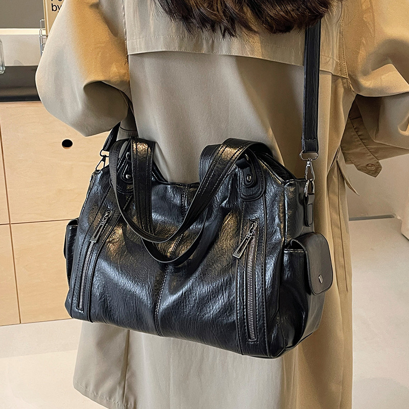 ソフトインテリアコンパートメントショルダーバッグ高品質コントラストカラークロスボディバッグ女性のファッション Pu レザーハンドバッグ