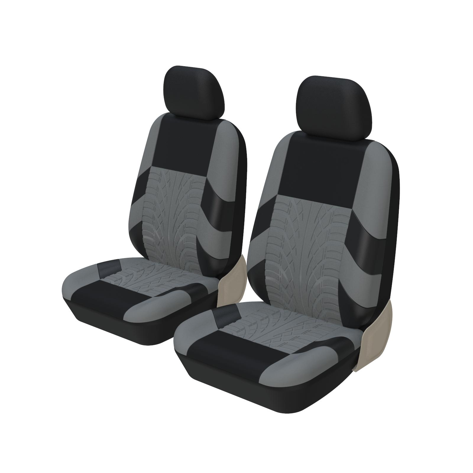 2 フロントカーシートカバーポリエステル車のユニバーサル布 SUV セダンバン自動車インテリアカバー